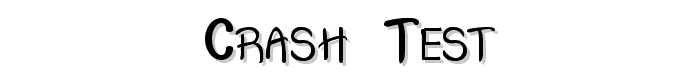 Crash  Test font